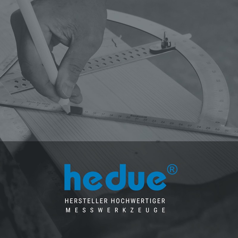 hedue® Engineer's Square with Stop - Angle Try Square Made