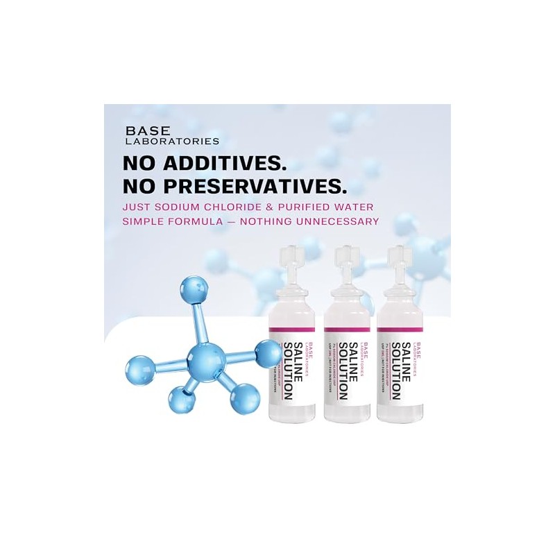 BASE LABORATORIES 7% Saline Solution Vials - Versatile 7% Sodium
