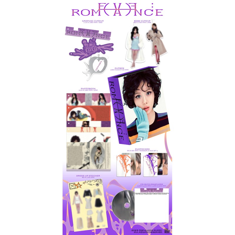 BIBI EVE : ROMANCE 2nd Album with Tracking Sealed (Standard