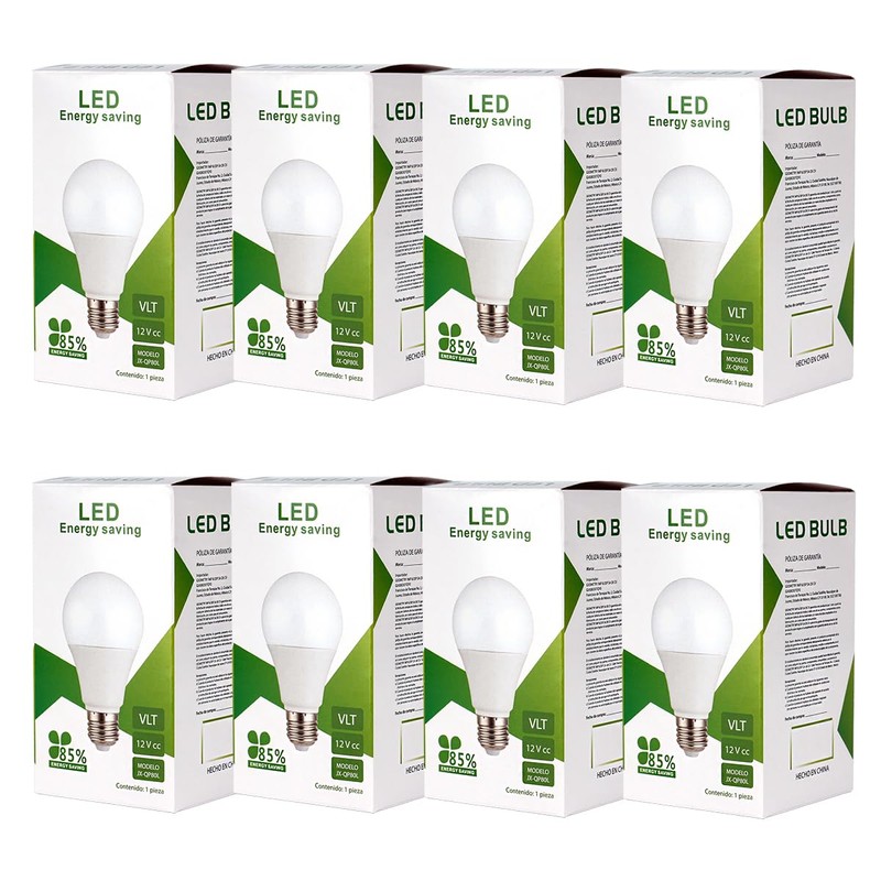 Focos led 9w 12v 8 piezas luz blanca Natural