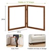 LZRS Clear Dog Gate for Indoor Use - Transparent Pet