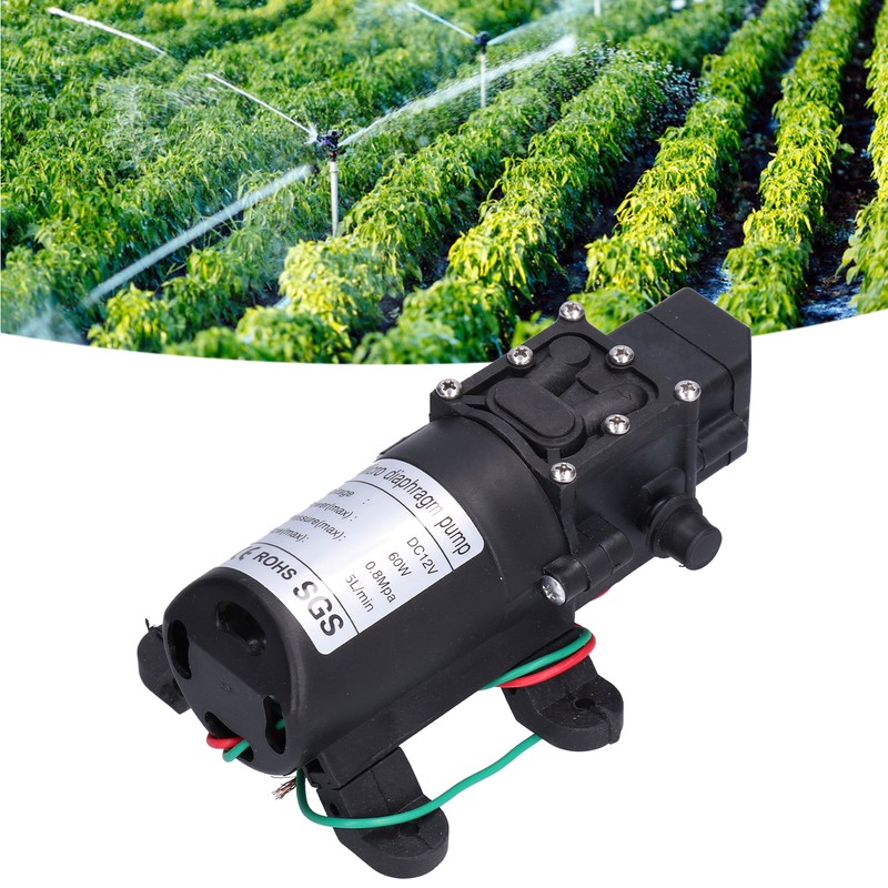12V Water Pressure Diaphragm Pump 60W Self Priming Booster Sprayer