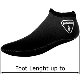 3mm Snorkeling, Scuba Diving Fin Low Cut Neoprene Sock Large