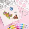 ORIGACH Realistic Dahlia Layering Stencils Set for Card Making, Dahlia