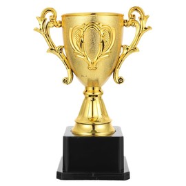 TOVINANNA Kids Football Trophies Golden Trophy Award Golden Trophy for Game Home Accents Decor Basketball Trophy for Kids Bulk Kids Prizes Toys Child Small Trophy Mini Plastic