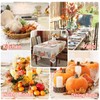 SASTYBALE Fall Tablecloth Rectangle, Autumn Pumpkin Table Cloth Spill Proof,