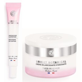 Yves Rocher Set Bright Botanical: Contorno de Ojos Iluminador (15 ml) + Crema Facial Iluminadora Día y Noche (50 ml