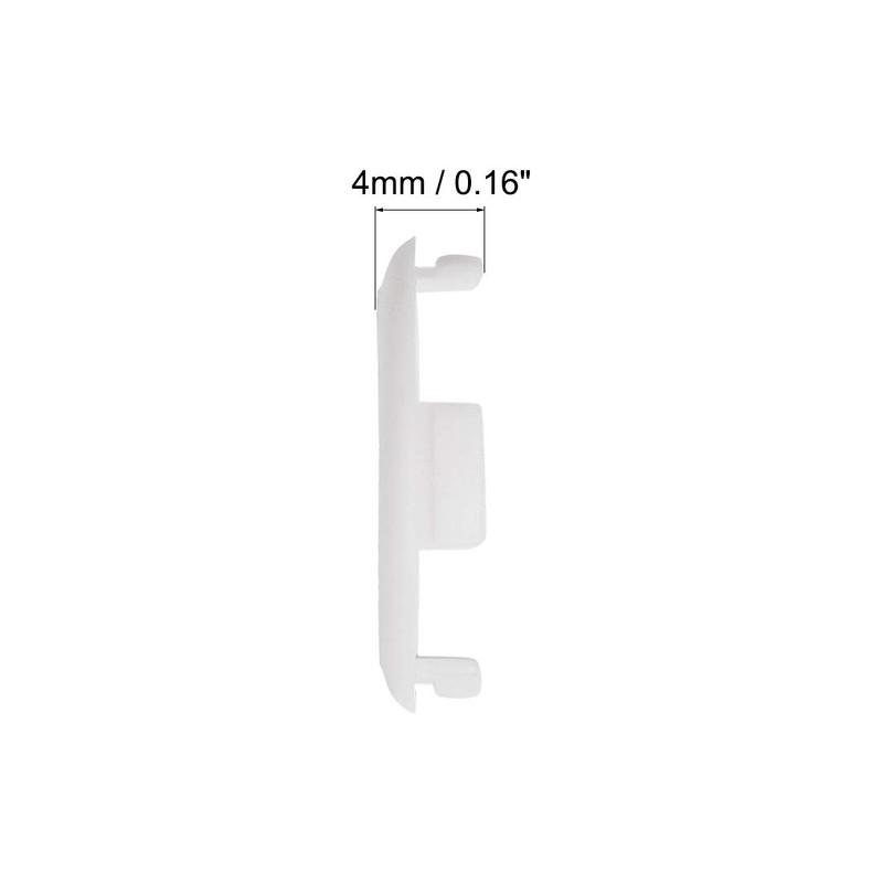 sourcing map Round Mesh Hole Air Vents Plastic Vent White