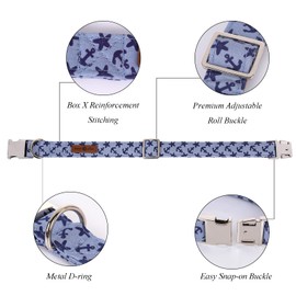 Lionet Paws Dog Collar with Bowtie, Summer Bowtie Collar for Dog,Adjustable Comfortable Dog Collar Gift for Puppy Small Medium Large Dog