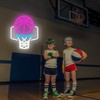 Geeinar Basketball Hoop Neon Sign for Wall Decor Dimmable Neon