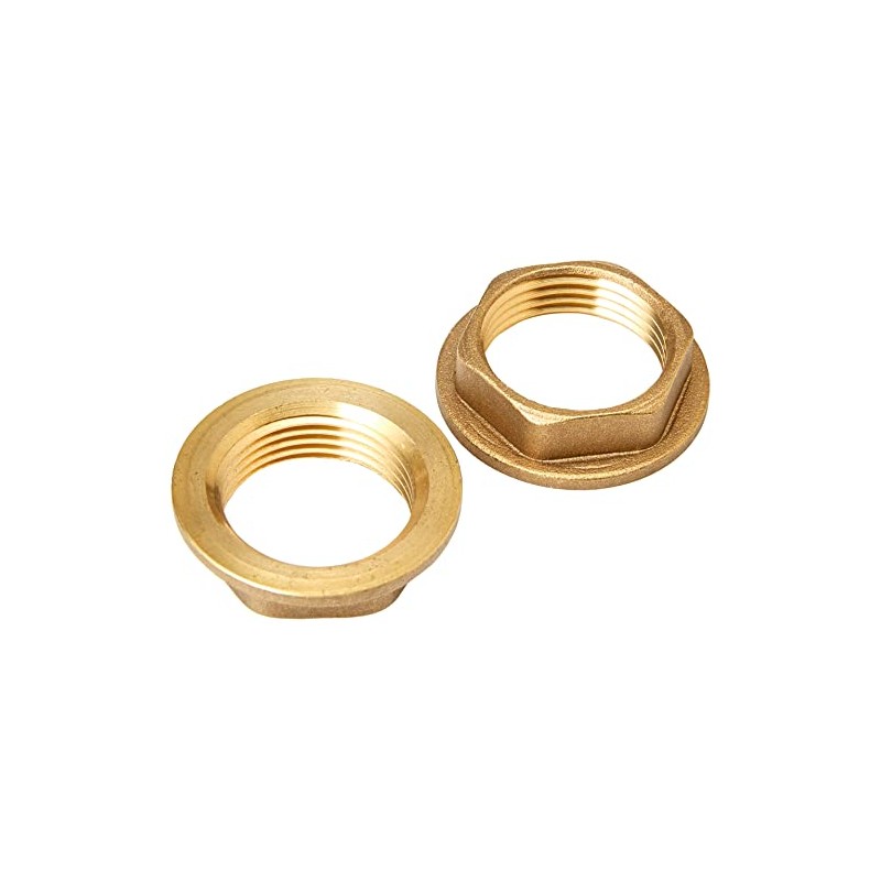 Brass Replacement 3/4" BSP Flanged Metal Bath Tap Backnut -