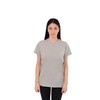 Post Surgery Recovery Tshirt Snap Open Tearaway Shirt (2XL, Grey/Women)