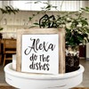 Alexa Do the Dishes Sign - Wooden Box Signs for