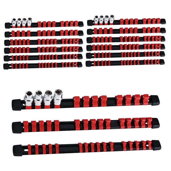 EGOFIX EGOFIX Socket Organizer Set 15PCS ABS Holder Kit -