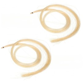 2 Bow Violin Bow Hair Natural White Horse Hair Violin Bowstick Playing Spare String Musical Instrument Parts (style)