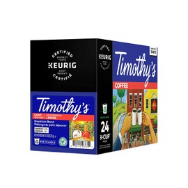 Timothy's World Coffee, Breakfast Blend, K-Cup Portion Pack for Keurig K-Cup Brewers 24-Count, 8.4 oz, (Pack of 2)