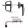 Hurrikom Shed Door Latch Kit with 5 Keys -L-Handle Lock