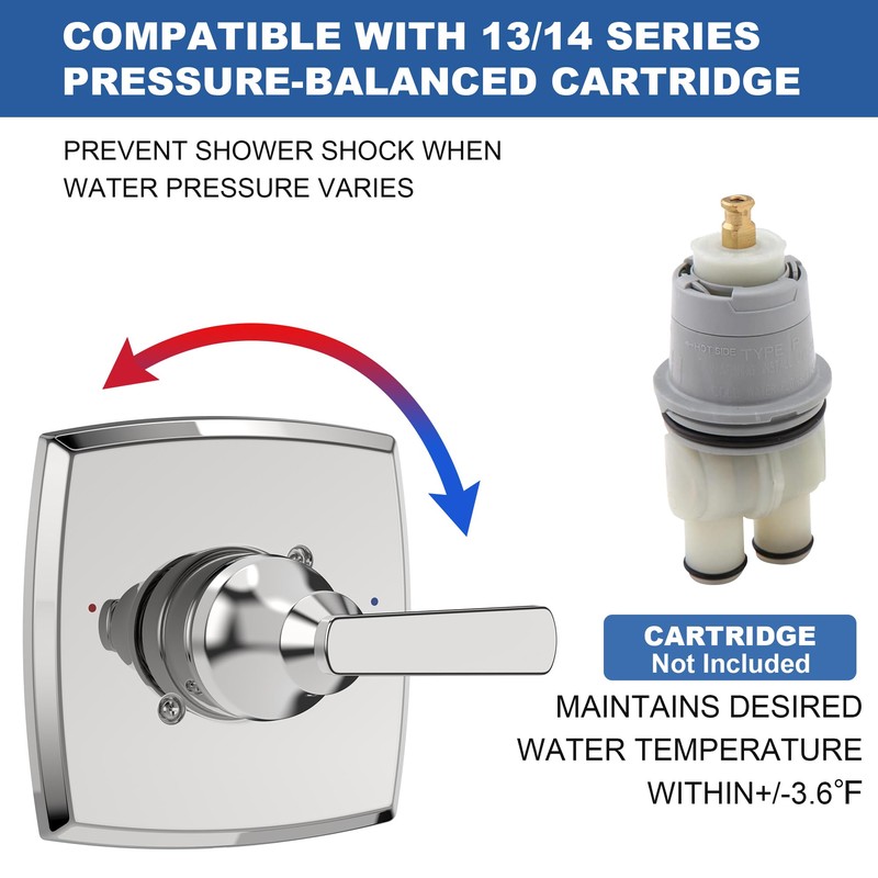 Replacement for Delta Faucet Ashlyn 14 Series Single-Function Shower Valve