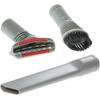 Spares2go 3 Piece Brush Crevice Mini Tool Kit compatible with