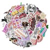52Pcs Aesthetic Sticker, Funny Bookish Stickers Waterproof Cute Sticker Vinyl