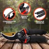 EcoNour 8" Professional Secateurs Premium Titanium Bypass Pruning Shears |