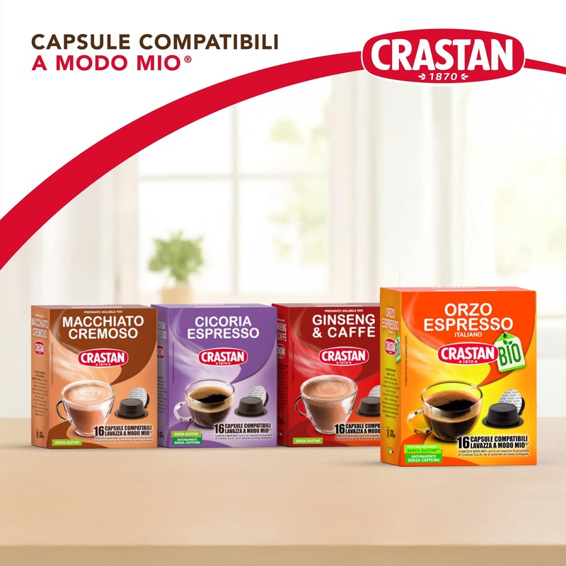 CRASTAN 1870 - Capsule compatibili A Modo Mio ® -