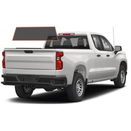 DIY-MotoShield Pro Premium Professional 2Mil Carbon Window Tint Film for 2019-2021 Chevy Silverado Double Cab — (Rear Windshield 5%)