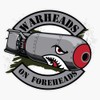 Warheads On Foreheads Window Bumper Sticker Decal 5"