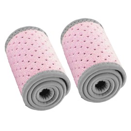 TOVINANNA Adjustable Wrist Support Brace Set of 2 Professional Compression Wrist Supporter for Sports Volleyball and Arthritis Suitable for Women Pink