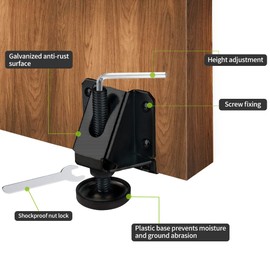 DkOvn 8 Pack Heavy Duty Furniture Leg Levelers, Leveling Feet with Screws, Lock Nuts and Wrench, 2 inch Adjustable Height, for Table, Cabinets