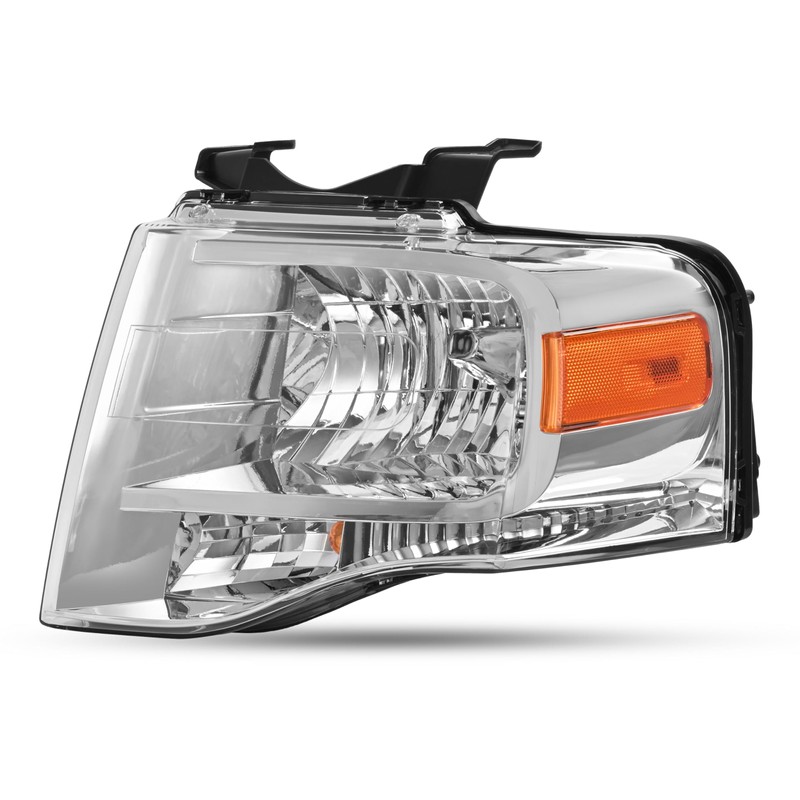 HECASA Left Headlight Assembly Compatible with 2007-2014 Ford Expedition Replacement