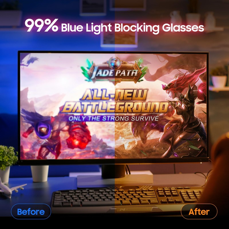 Ymmott Blue light filter glasses without prescription