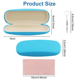 LTISHABILTD 4 PACK Hard Shell Glasses Case, Portable Eyeglass Case Protective Holder Glasses Stand for Glasses and Sunglasses