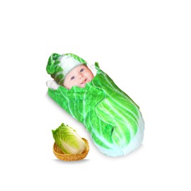 Edges42 Baby Swaddling, Vegetables, Summer, Gauze, Hugging Comforter, Chinese Cabbage Swaddle, Nursing Cape