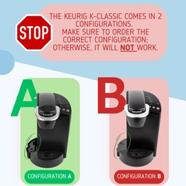 ([WATCH VIDEO TO VERIFY CONFIGURATION]) Replacement Water Tank/Reservoir for Keurig B44, B40, B45, B50, K40, K45, K50, K55 Brewing Systems - 48 oz [CONFIGURATION A]