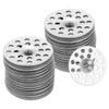 PATIKIL 1 Inch Insulation Washers, 100pcs 25mm Metal Foam Board Fasteners Perforated Plaster Washers Galvanized Steel for Foam Board Fixing Fastening Wall
