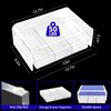 OPNICE Acrylic Clear Desk Organizers and Accessories, 2-Tier Computer Monitor