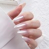 Pretty Diva White Pearl Chrome Nail Powder, Pearl Chrome Powder