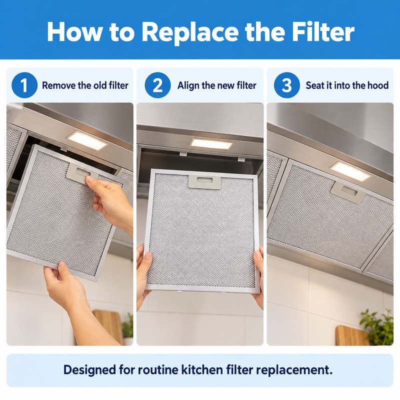 Metal Mesh Cooker Hood Filter for Kitchen Ventilation – 350