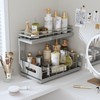 Biboraya 2 Pack Under Sink Organizer Upgrade to Professional Rails,2-Tier
