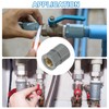 sourcing map 3 Pcs PVC Pipe Fittings, 25mm 1/2 PT