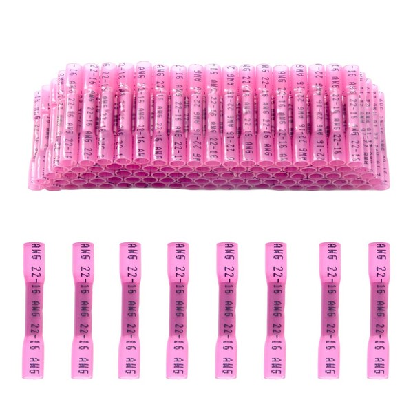 CEEYSEE Pack of 100 Cable Connectors, Insulated Waterproof Crimp Connectors,