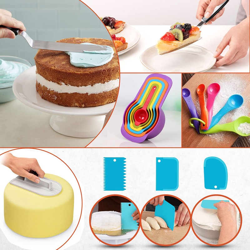 RFAQK 700PCs Cake Decorating Kit with Baking Supplies - Cake