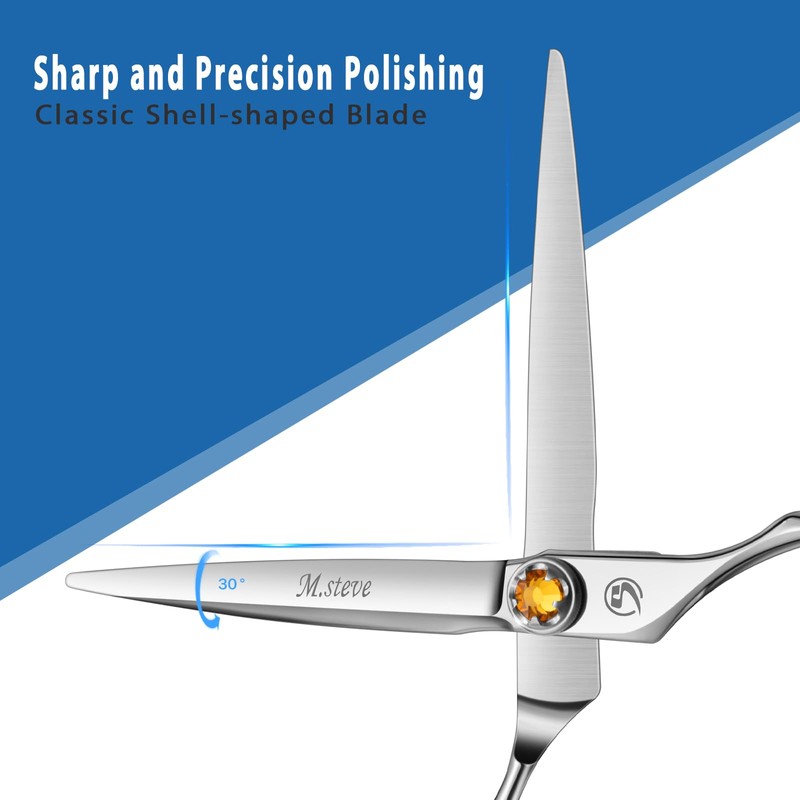 M.steve Professional Hair Cutting Scissors 6 Inch, VG10 Stainless Steel