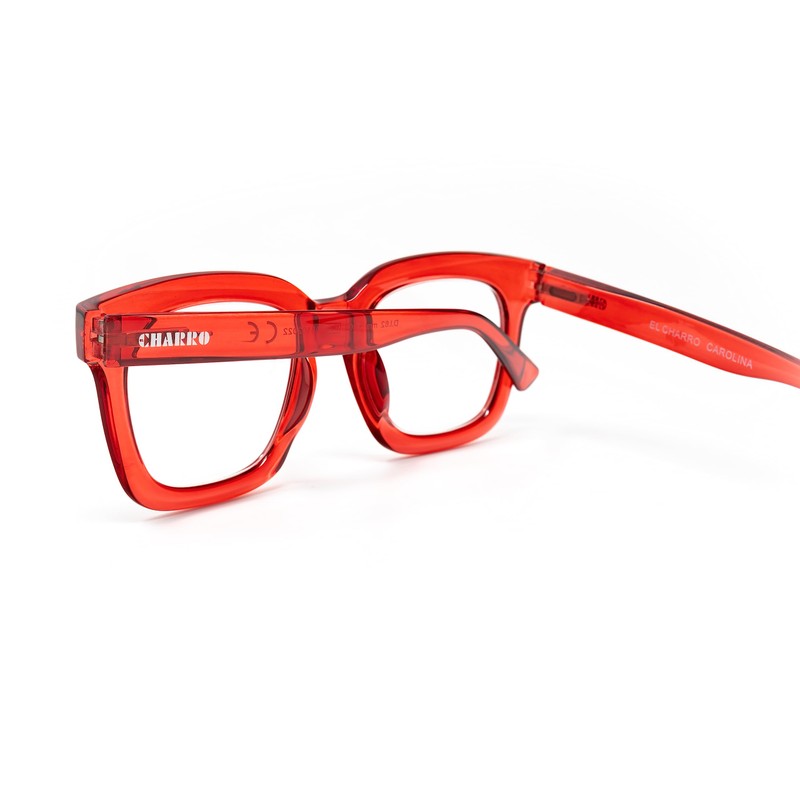 El Charro Damen Carolina Lesebrille, rot, M