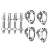4 Pair Climbing Hanger Stainless Steel Wear Resistant High Load