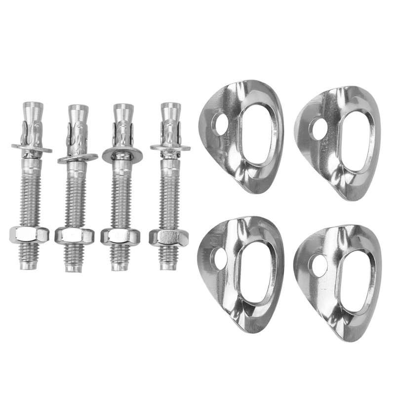 4 Pair Climbing Hanger Stainless Steel Wear Resistant High Load
