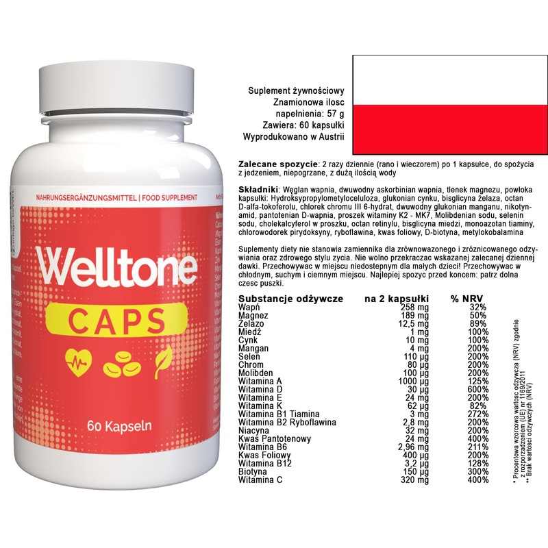 Welltone - 60 capsules