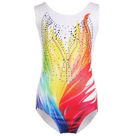 PLIKSUVER Children's Gymnastics Leotard, Girls' Leotard, Sleeveless, Ballet Dance Clothing, 3-14 Years