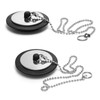 2 Pcs Universal Bath Plug, Kitchen Sink Plug with Stainless